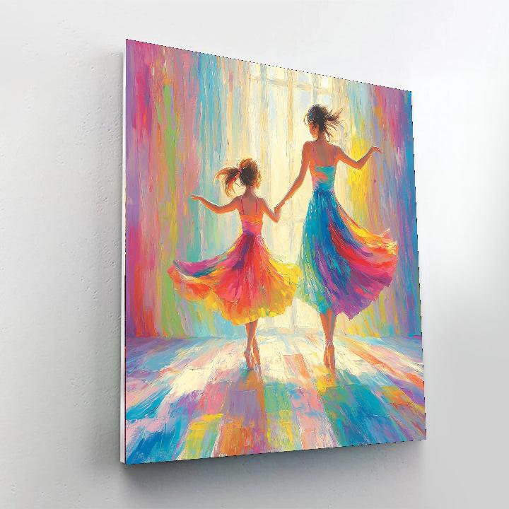 Mothers And Daughters Dancing Numbered Painting Kits