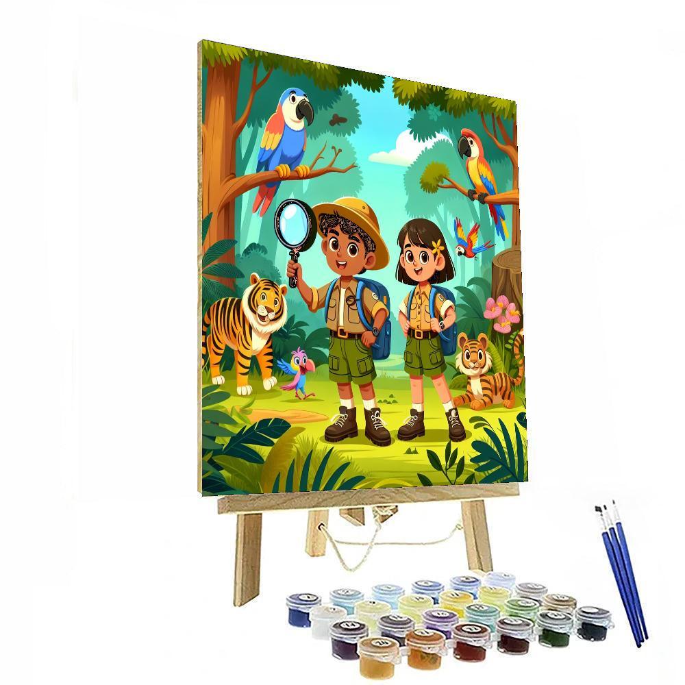 Jungle Wildlife Journey Numbered Painting Kits