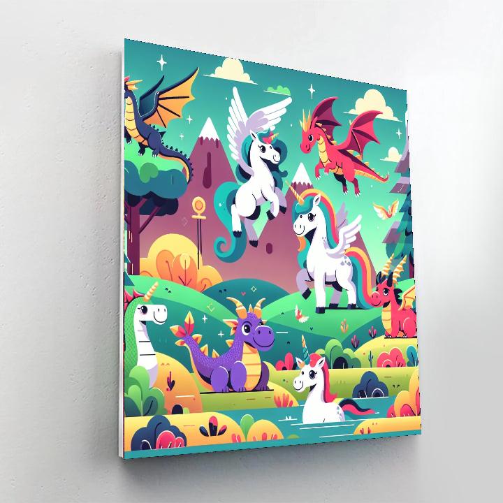 Mythical Creatures Exploration Numbered Painting Kits