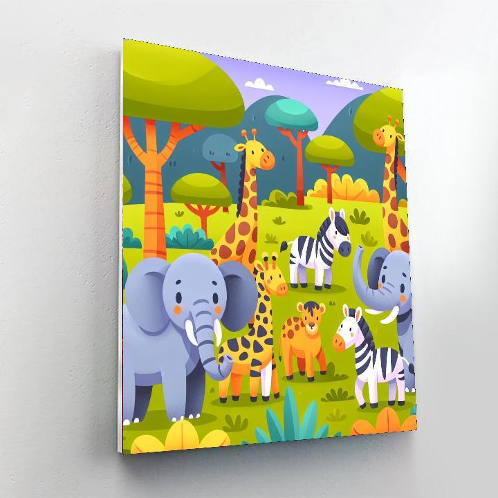 World Of Wild Safari Numbered Painting Kits