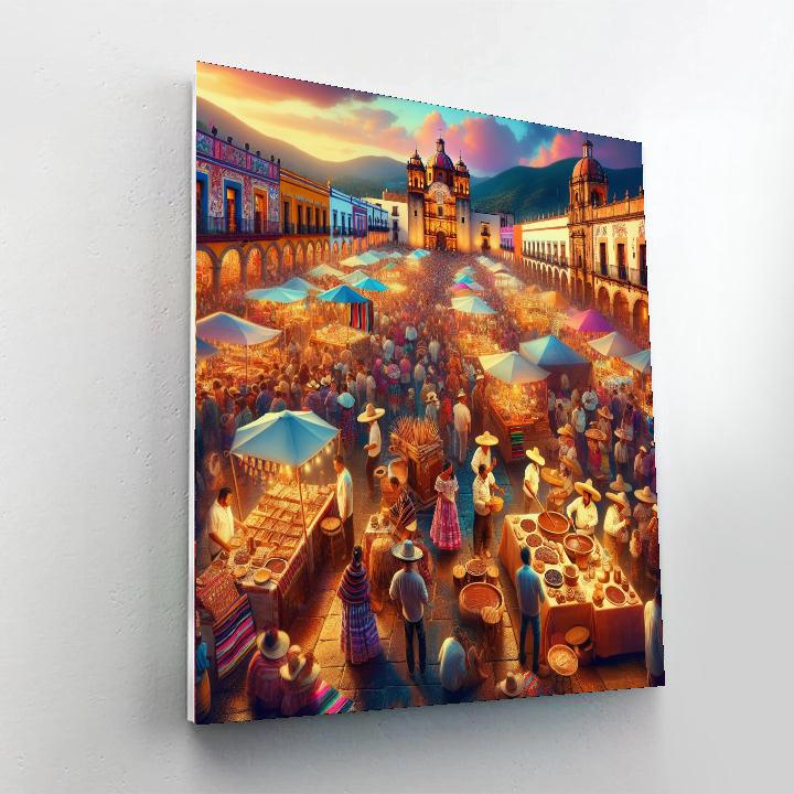 Oaxaca Chocolate Festival - Oaxaca Paint By Numbers Art