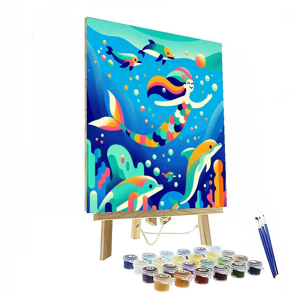 Enchanted Mermaid DIY Paint By Numbers