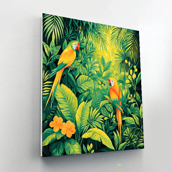 Henri Rousseau Inspired Vibrant Jungle Animals  Paint By Numbers