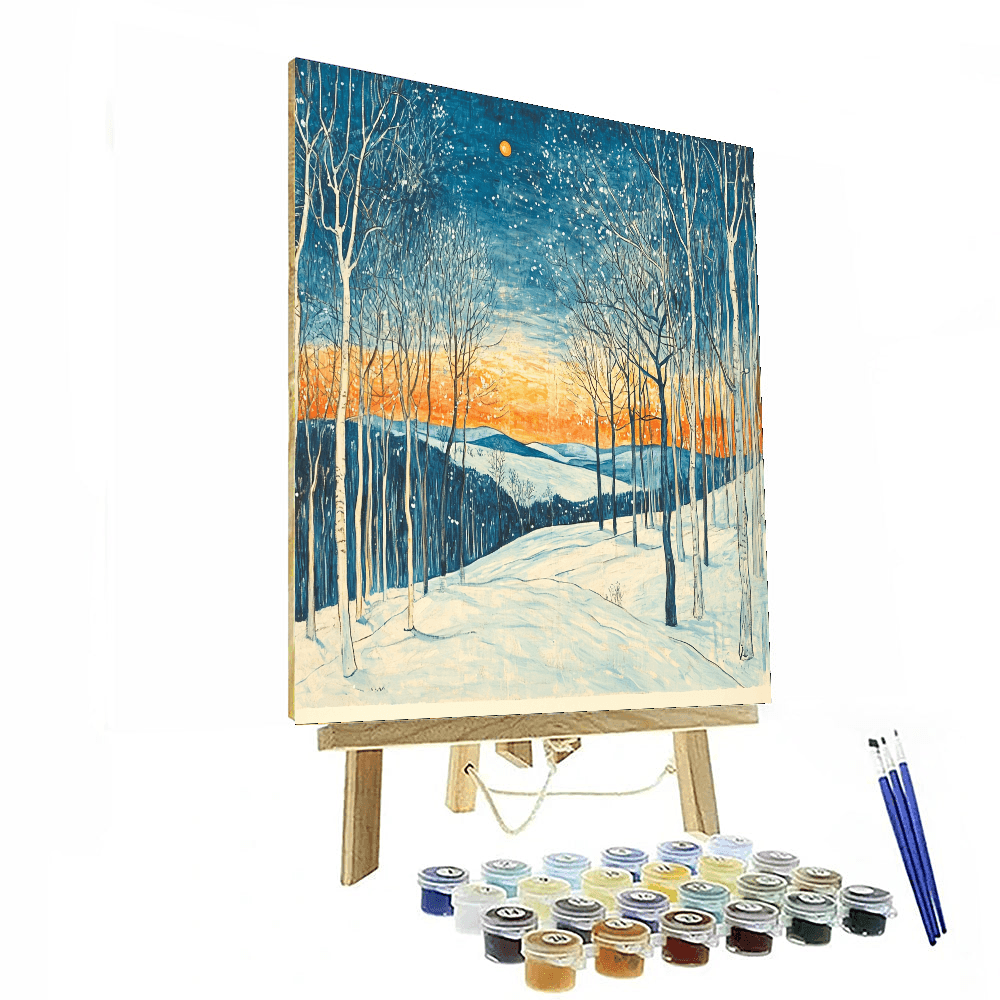 Edvard Munch Inspired Munch's Winter Tale  Painting By Numbers Kit
