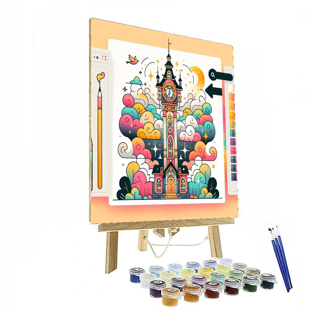 The Enchanted Clocktower Painting By Numbers Kit