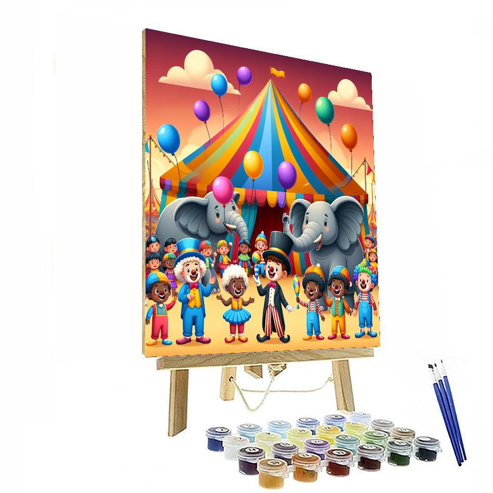 The Magical Circus Painting Number Kit