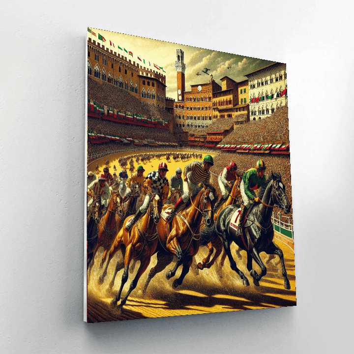 Il Palio - Siena, Italy Paint By Color