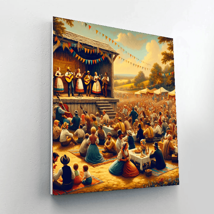 Folk Festival Paint By Color