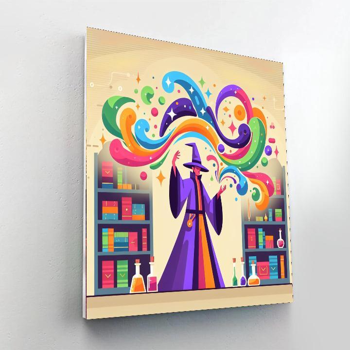 Fantasy Wizard Academy Painting By Numbers Kit