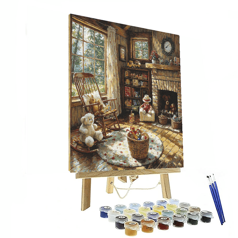 Norman Rockwell Inspired Vintage Toy Collection  Paint By Color
