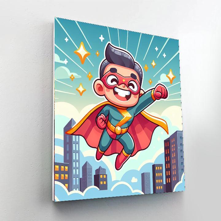 Sassy Superhero Paint By Numbers