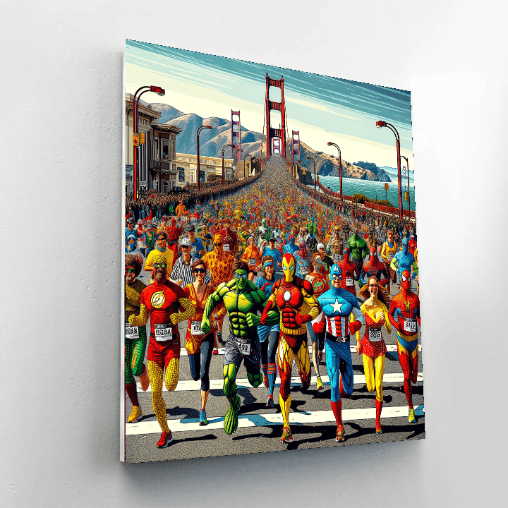 Bay To Breakers Race - San Francisco, Usa Number Painting