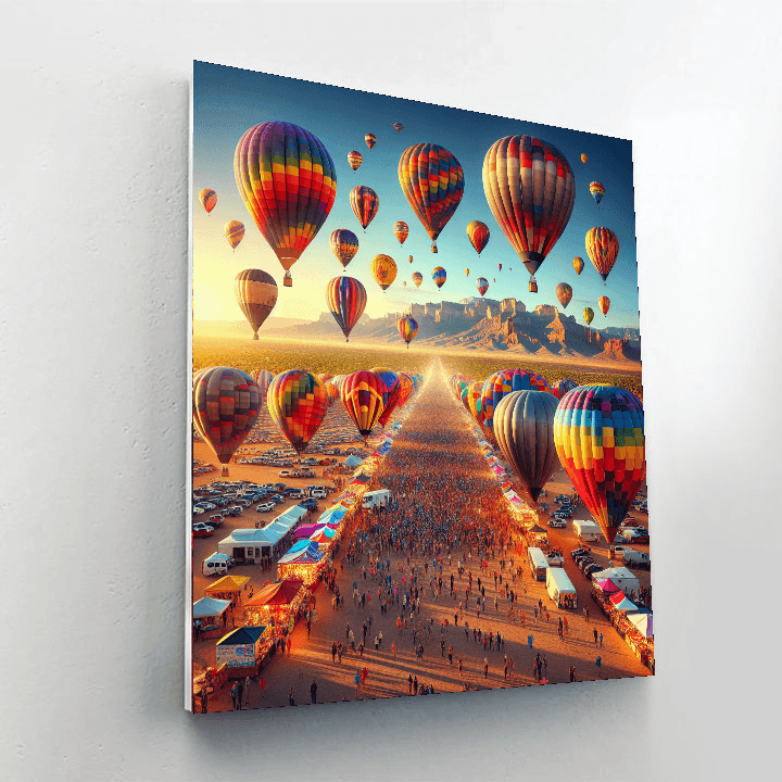 The Balloon Fiesta Painting Number Kit