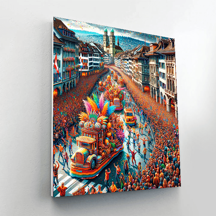 The Zurich Street Parade Paint By Color