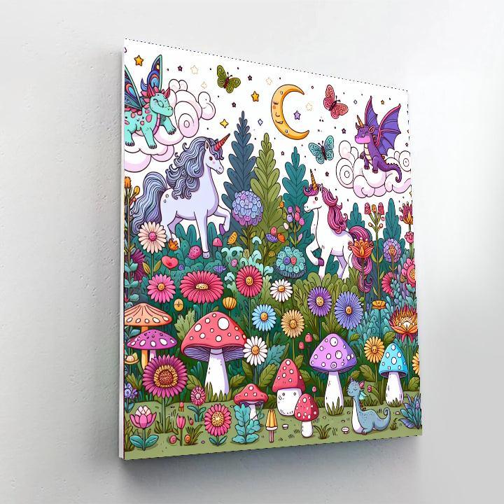 Fantasy Garden Gathering Numbered Painting Kits