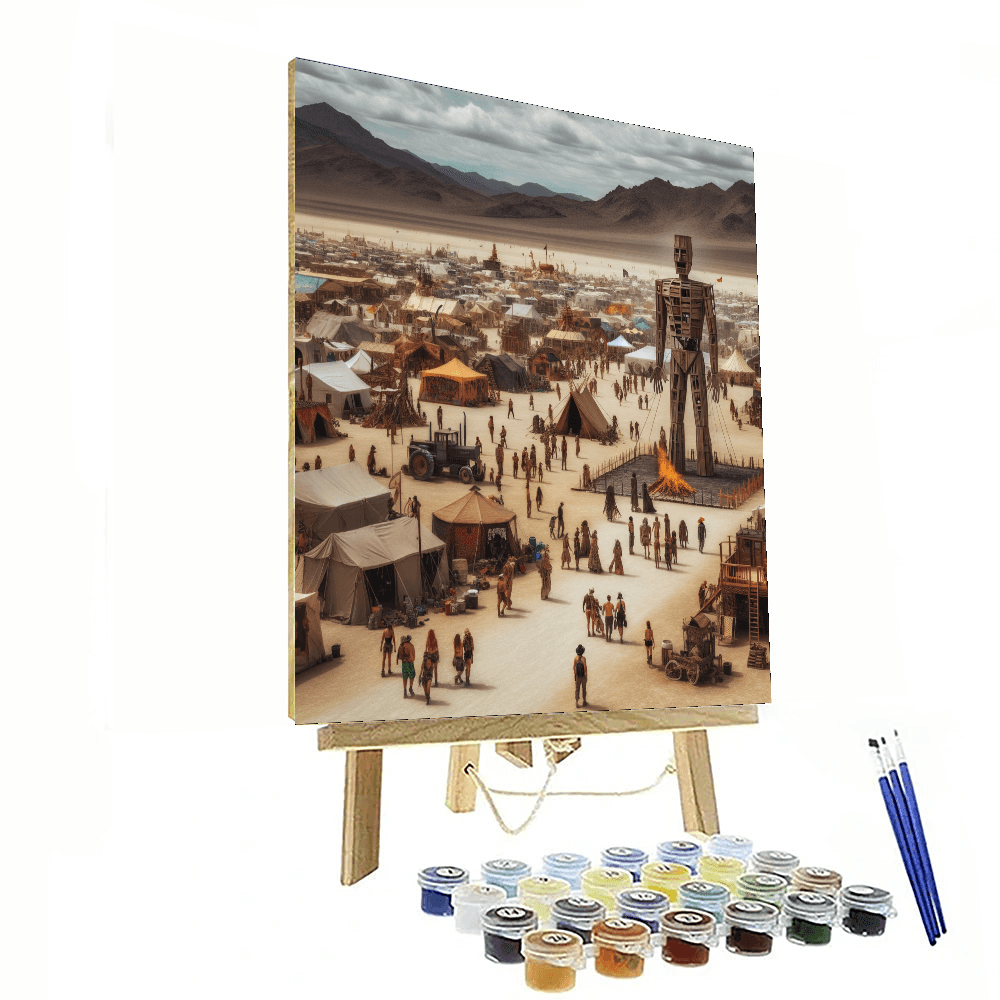 Burning Man - Nevada, Usa DIY Paint By Numbers