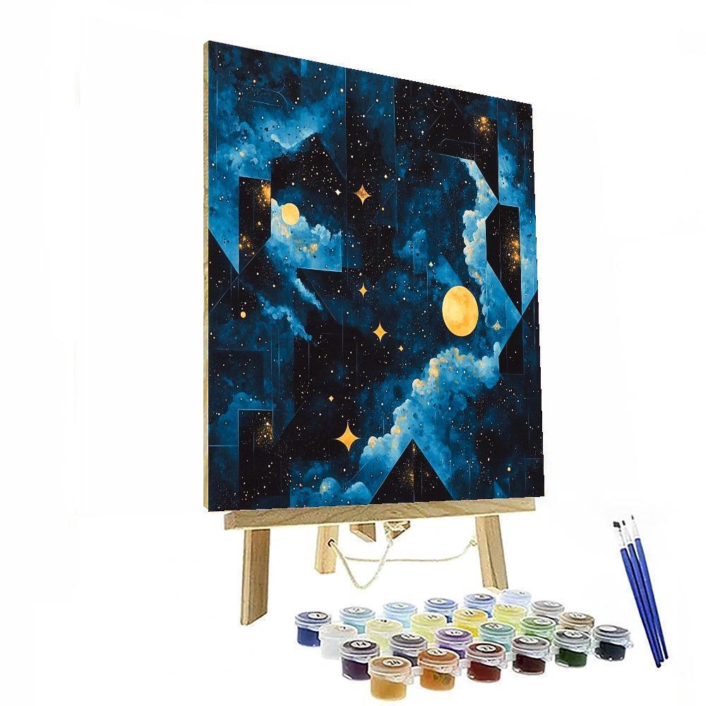 Kazimir Malevich Inspired Cosmic Dance Of Forms  Paint By Numbers Kits