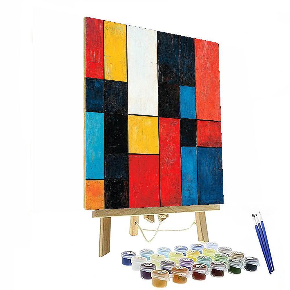 Piet Mondrian Inspired Kaleidoscope Patterns  Paint By Numbers