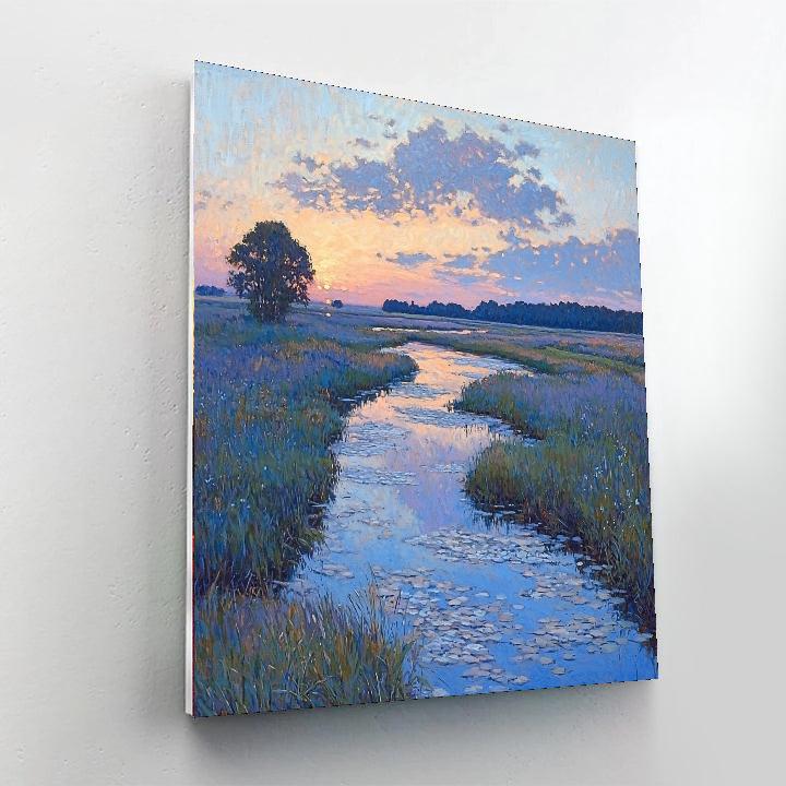 John Singer Sargent Inspired Evening Tranquility  Number Painting