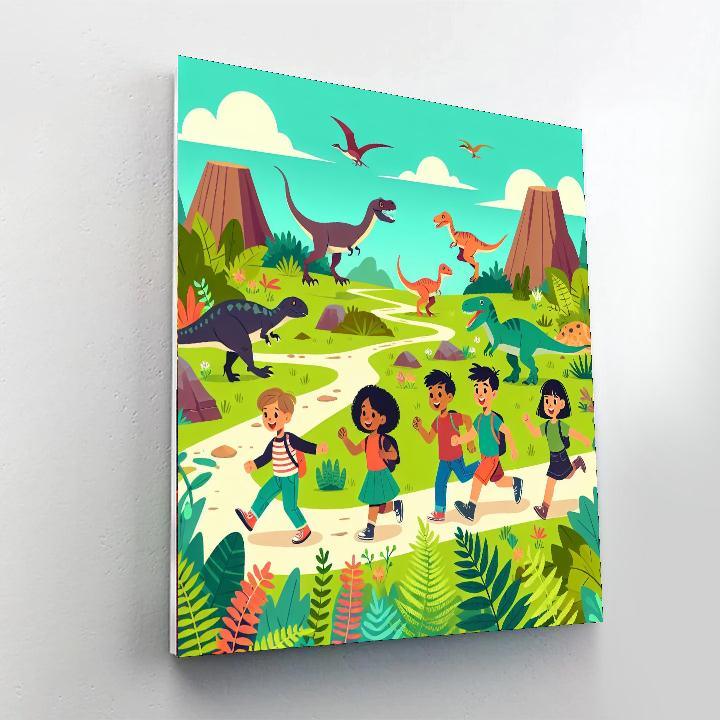 Dino Adventure Trail Painting Number Kit