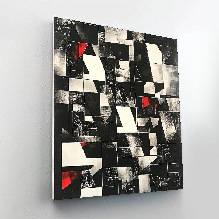 Kazimir Malevich Inspired Spatial Reflections  Paint By Color