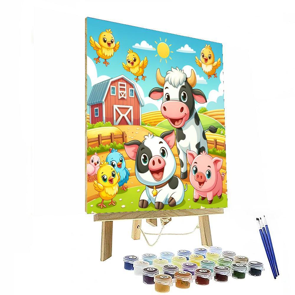 Playtime On The Farm Paint By Numbers Kits