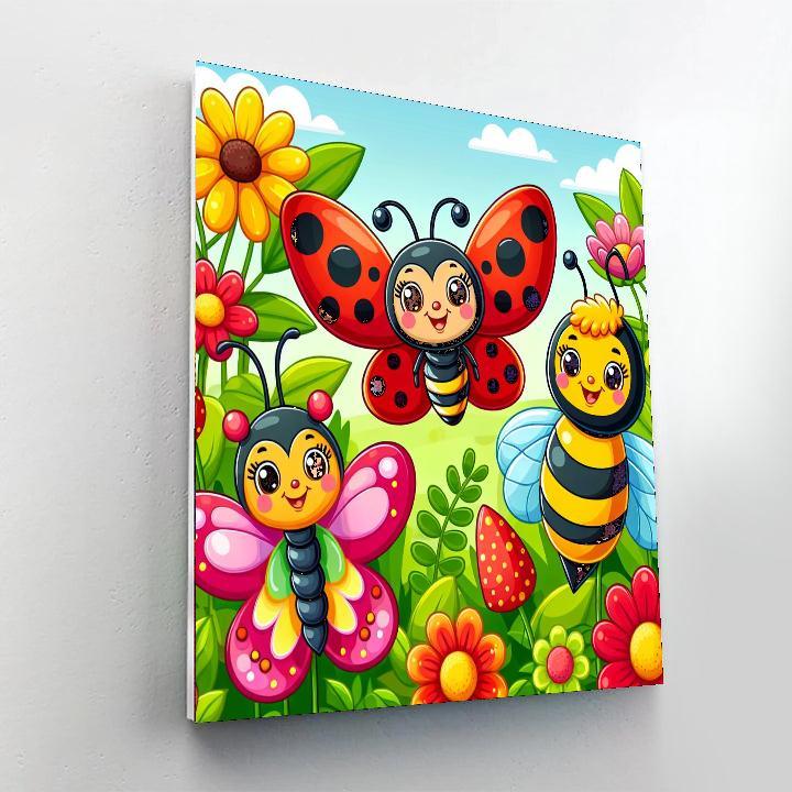 Happy Little Bugs Numbered Painting Kits