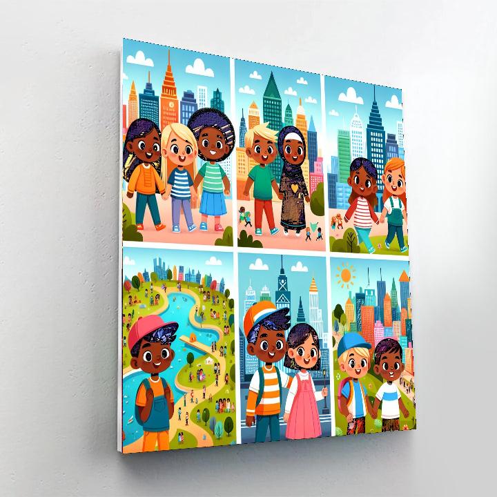 Urban Adventure Playground Paint By Color