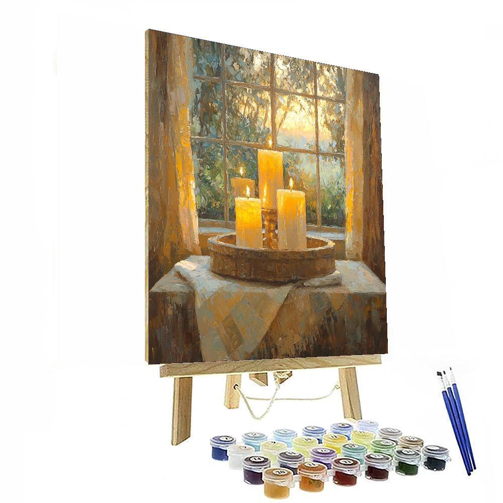 Guided By A Mother's Light Paint By Numbers