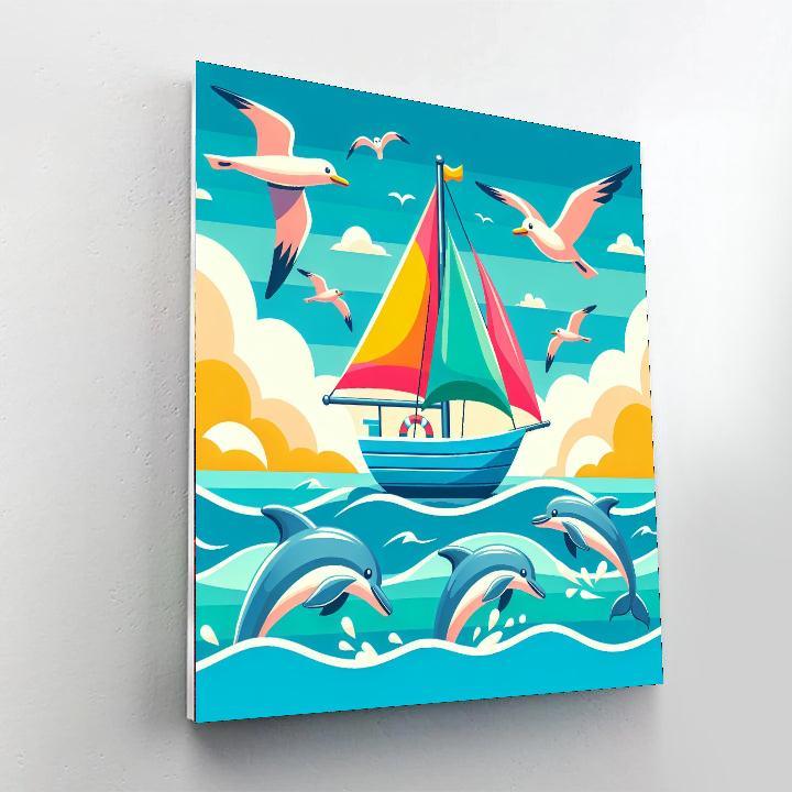 Seaside Adventure Cruise Numbered Painting Kits