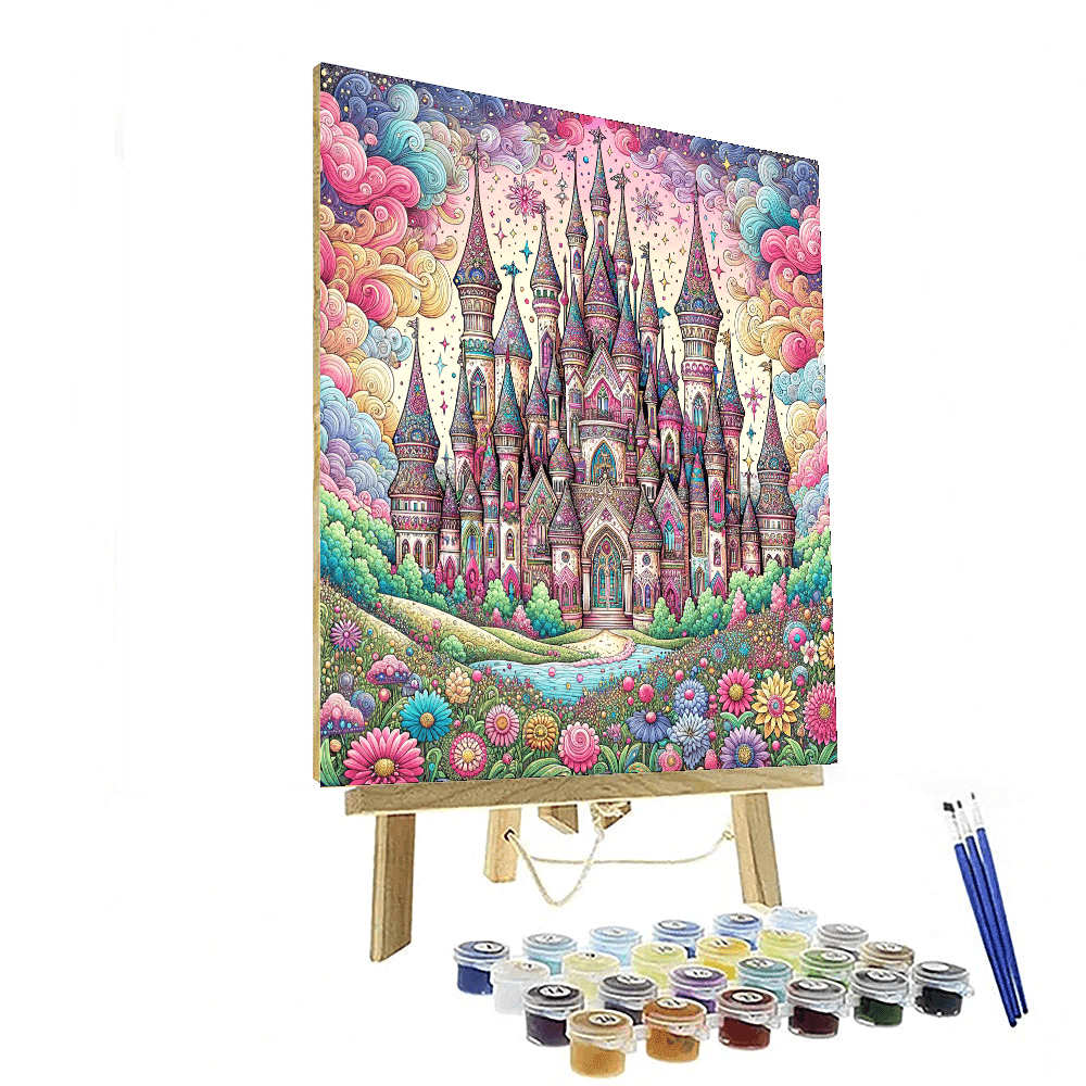 Enchanted Castle Fantasy Number Painting