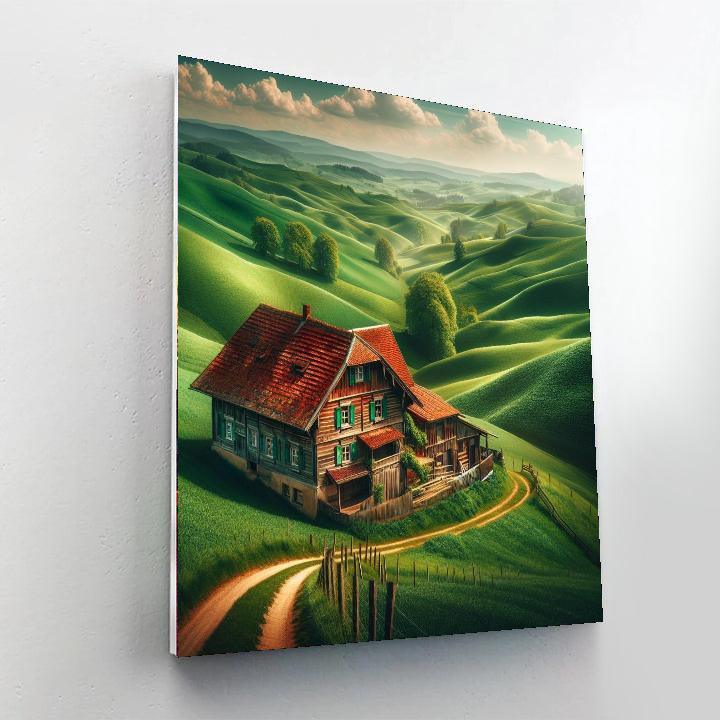 Pastoral Countryside Peace Paint By Numbers