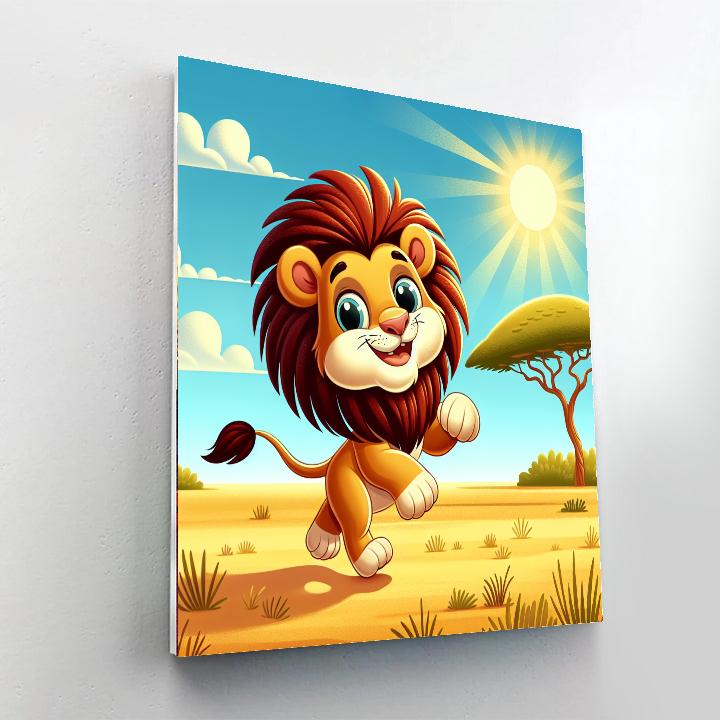 Lively Lion Safari Adventure Paint By Numbers Kits