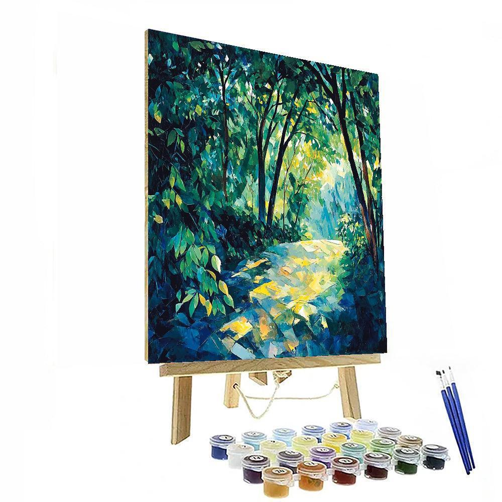 Paul Cézanne Inspired Cézanne's Enchanted Arboretum  Paint By Number