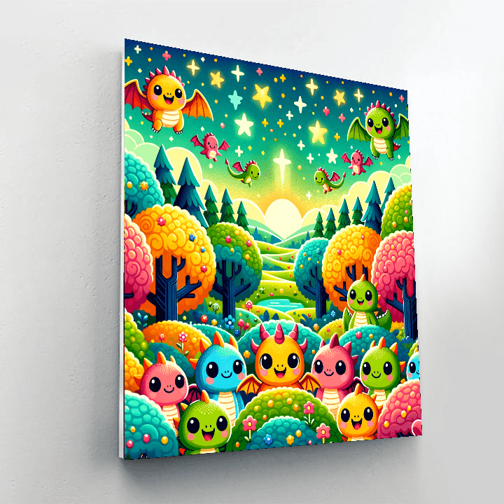 Charming Fantasy World Painting By Numbers Kit
