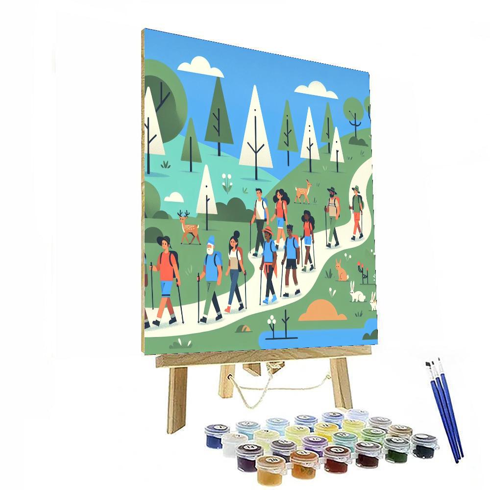 Happy Hiker's Trail Number Painting