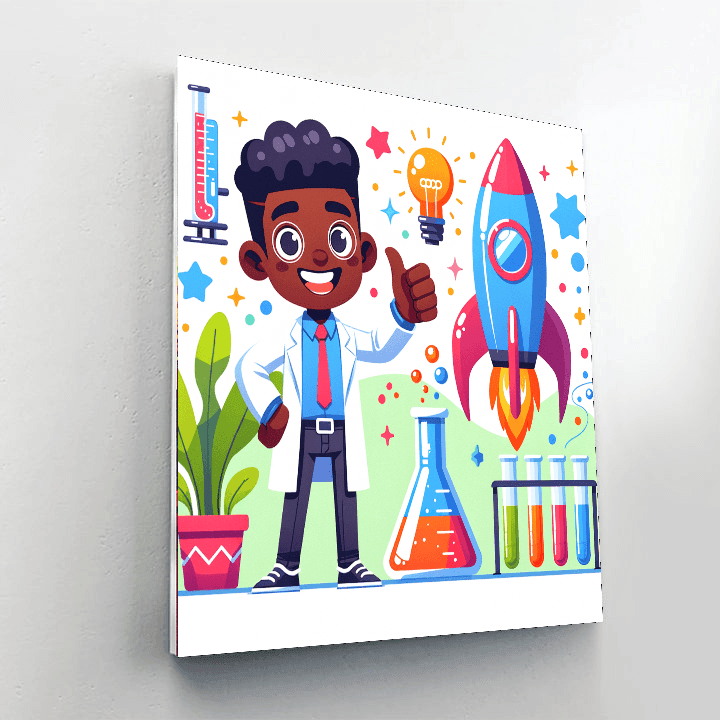 Rocket Scientist's Workshop DIY Paint By Numbers