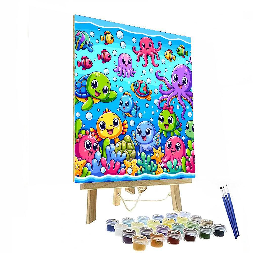 Fun With Bubbles DIY Paint By Numbers