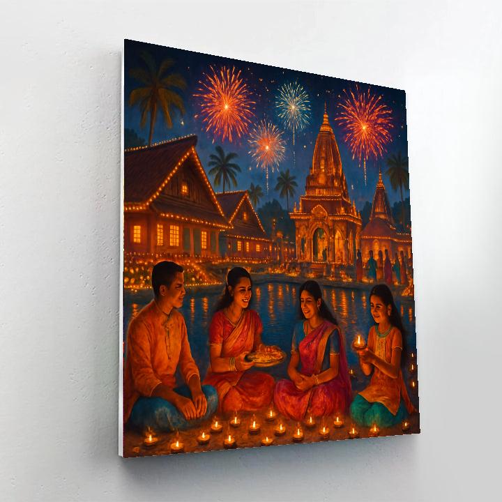 Diwali - Fiji Painting Number Kit