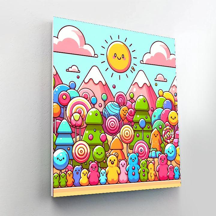 Playful Candyland Adventure Number Painting