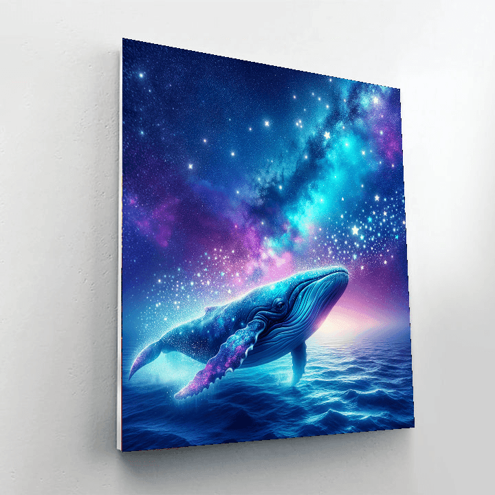 Celestial Whale DIY Paint By Numbers