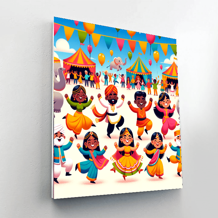 Colorful Festival Of Fun Painting By Numbers Kit