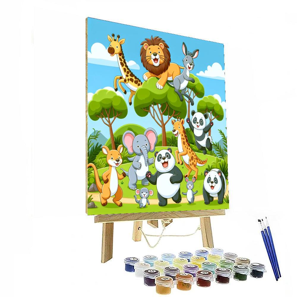 Wildlife Wander Number Painting