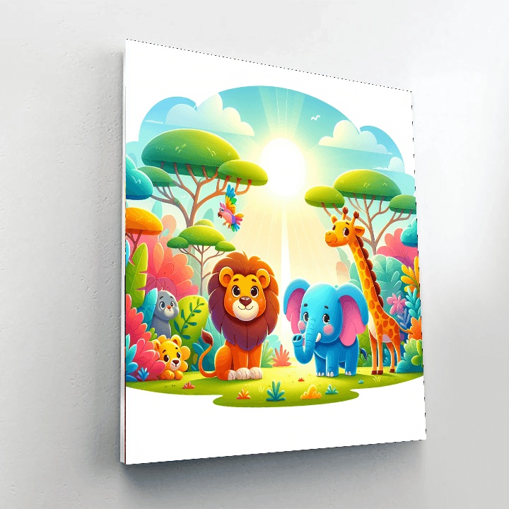 Incredible Animal Kingdom Painting Number Kit