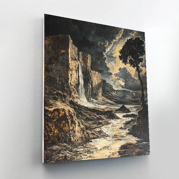 Anselm Kiefer Inspired Primal Expressionism In Nature  DIY Paint By Numbers