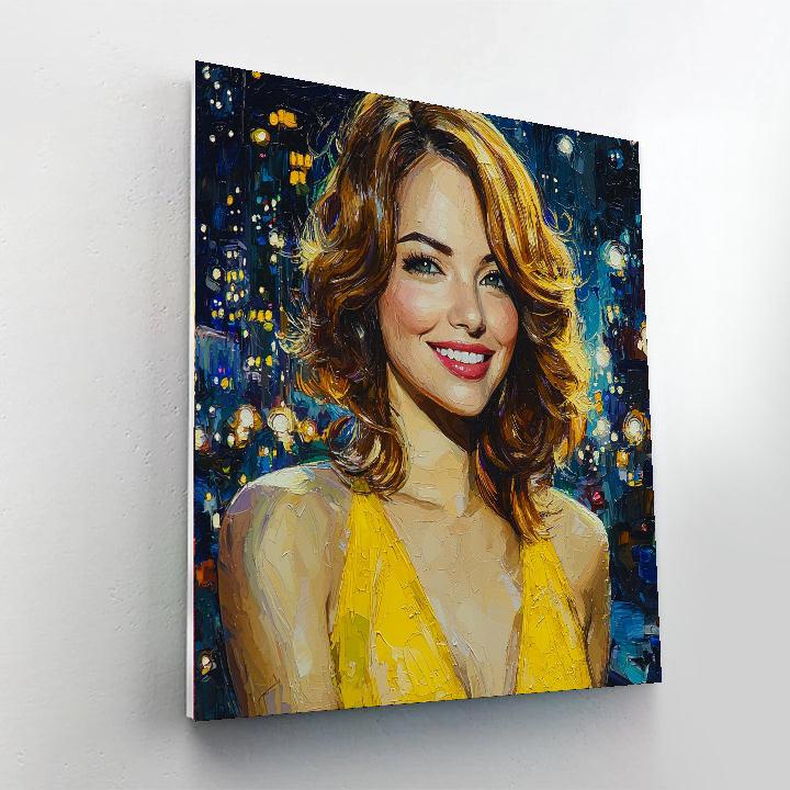 Emma Stone: From La La Land's Dreamscape To Stardom Numbered Painting Kits