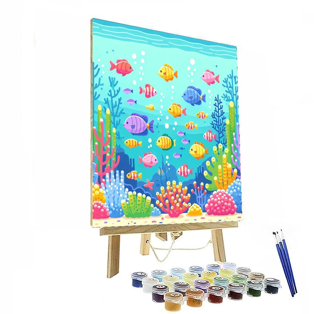Oceanic Coral Garden Painting By Numbers Kit