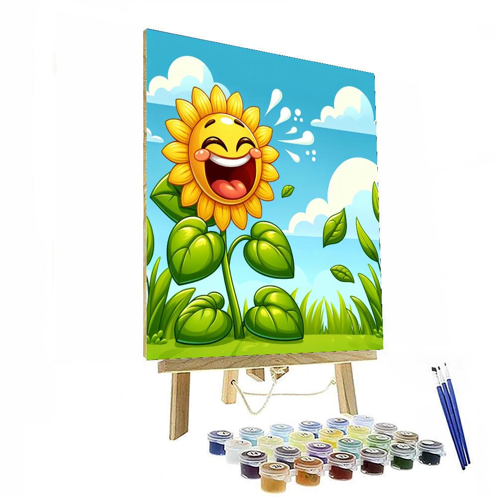 Giggling Sunflower Numbered Painting Kits
