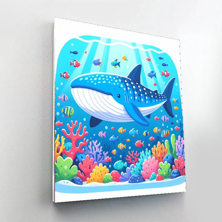 Wacky Whale Shark Number Painting