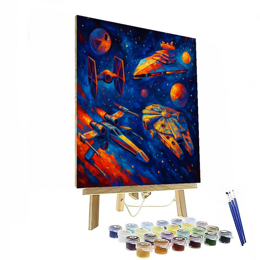 Enchanted Star Wars Galaxy Paint By Numbers Kits